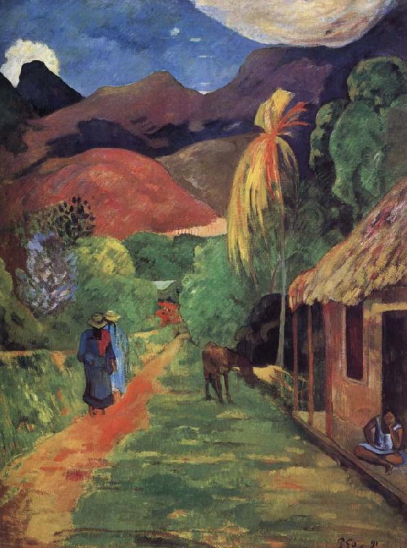 Paul Gauguin Tahiti streets